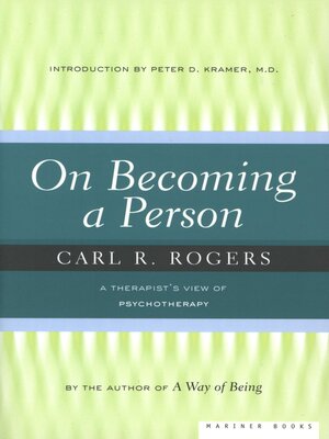 cover image of On Becoming a Person